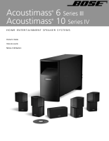 Bose Acoustimass-6-Series-III - Owners Guide